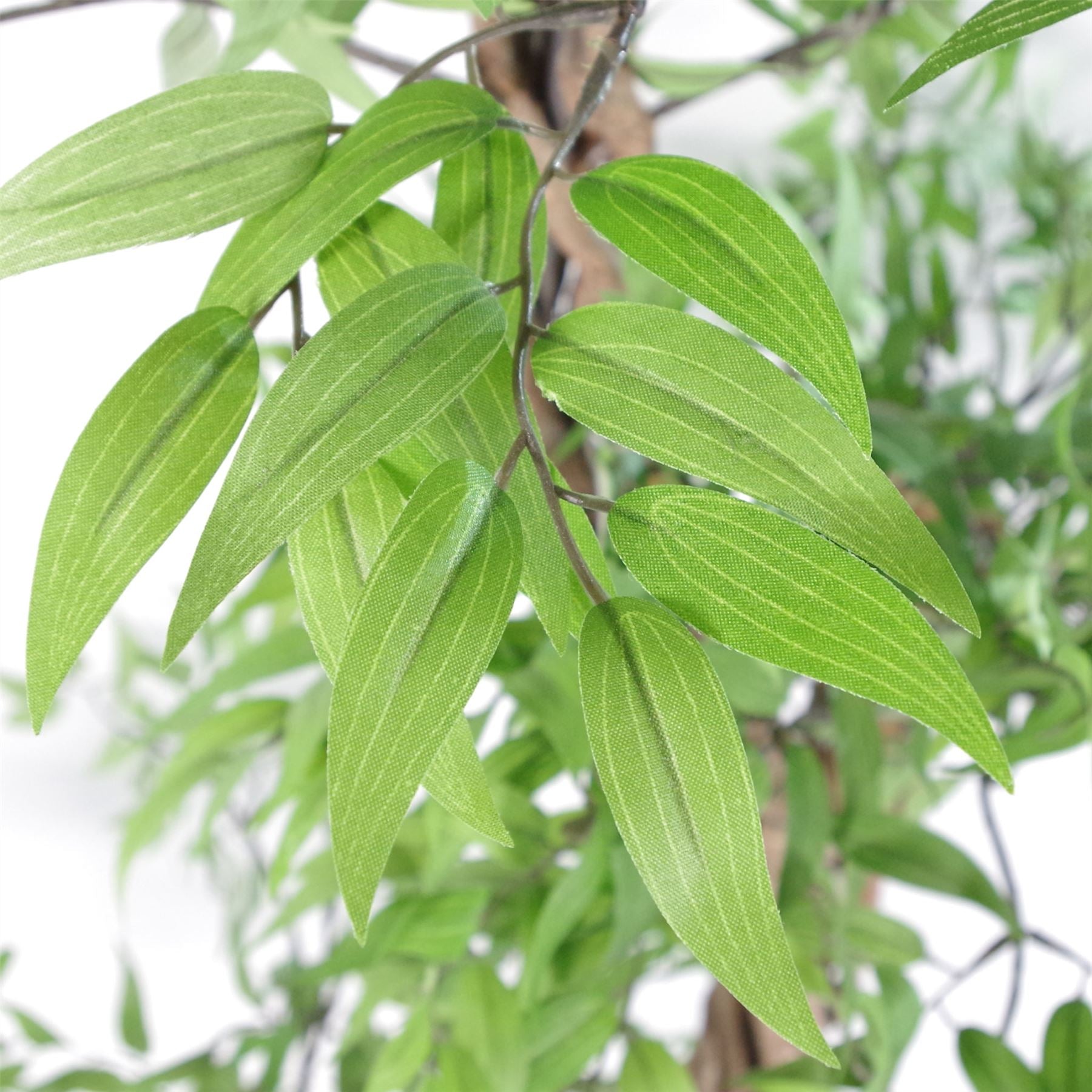 140cm Artificial Japanese Fruticosa Tree Ficus Tree Gold Metal Planter