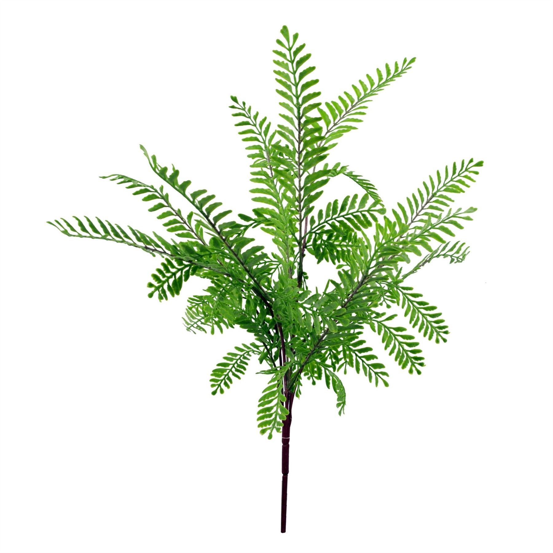 55cm Artificial Himilayan Maidenhair Fern Bush Light Green Plant
