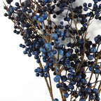 Artificial 70cm Blue Christmas Berry Spray
