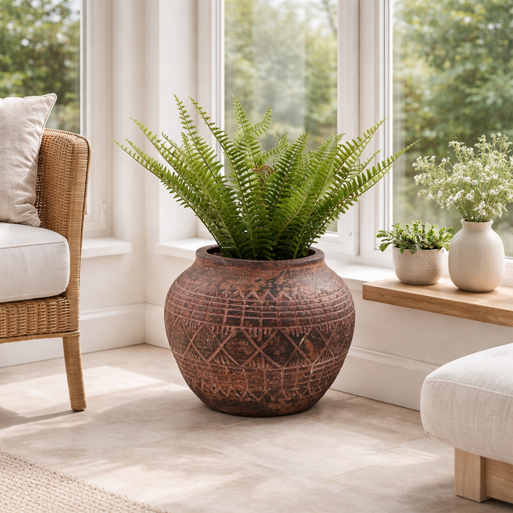 x 30cm Large Aztec Vase Planter 23cm