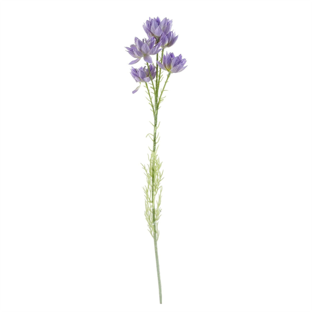 60cm Artificial Purple Starflower Stem 5 Flowers