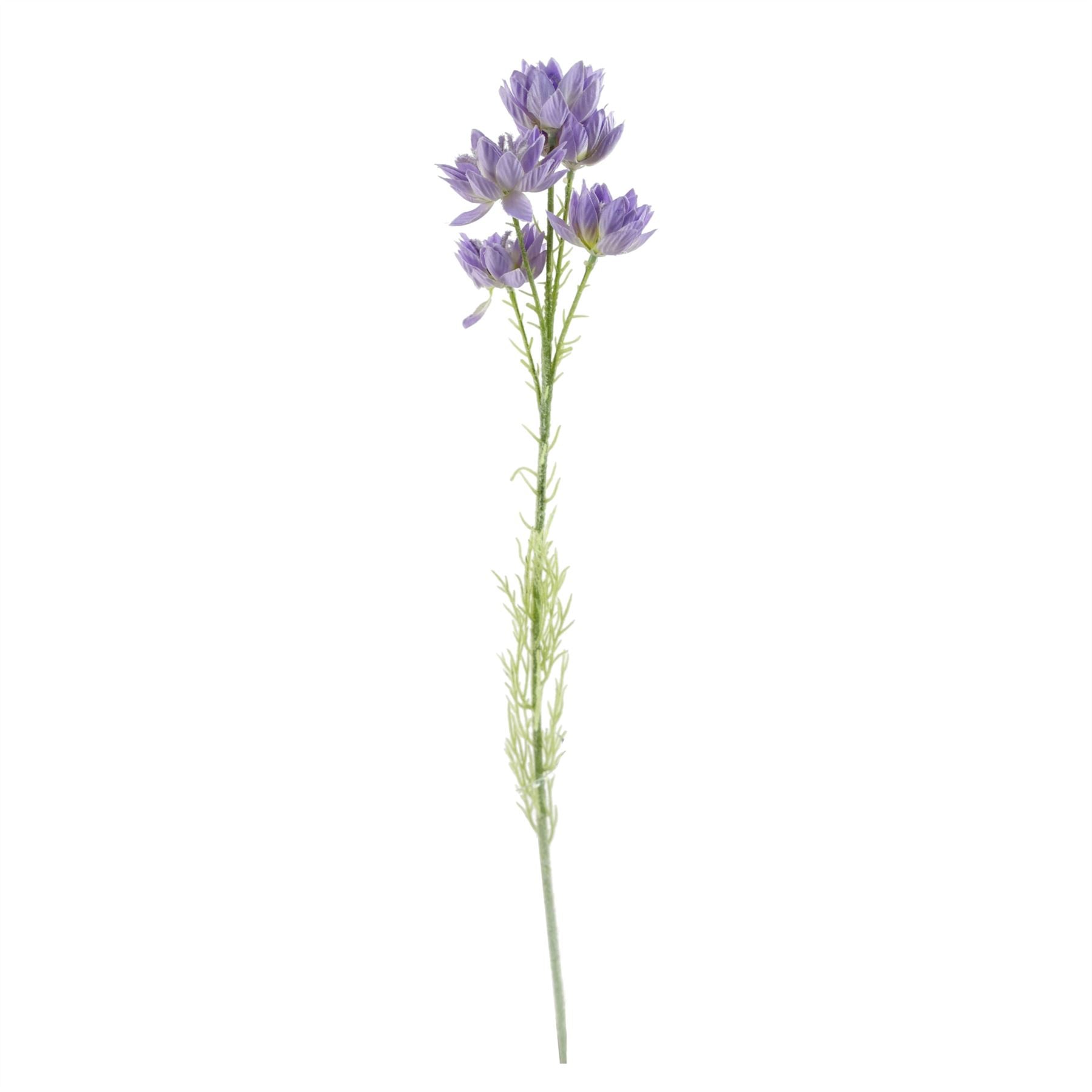 60cm Artificial Purple Starflower Stem 5 Flowers