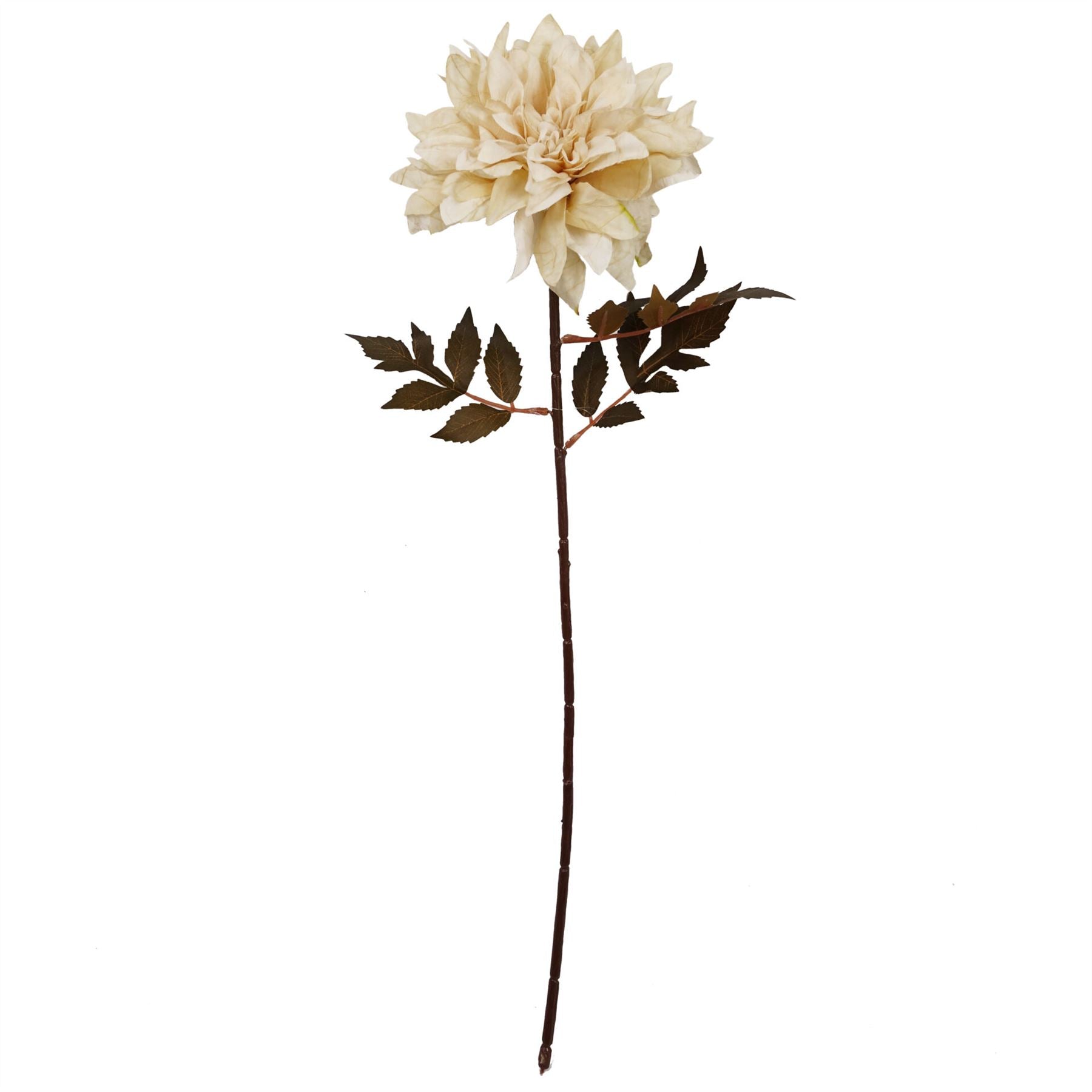 55cm Artificial Dahlia Flower Stem Dusty Cream