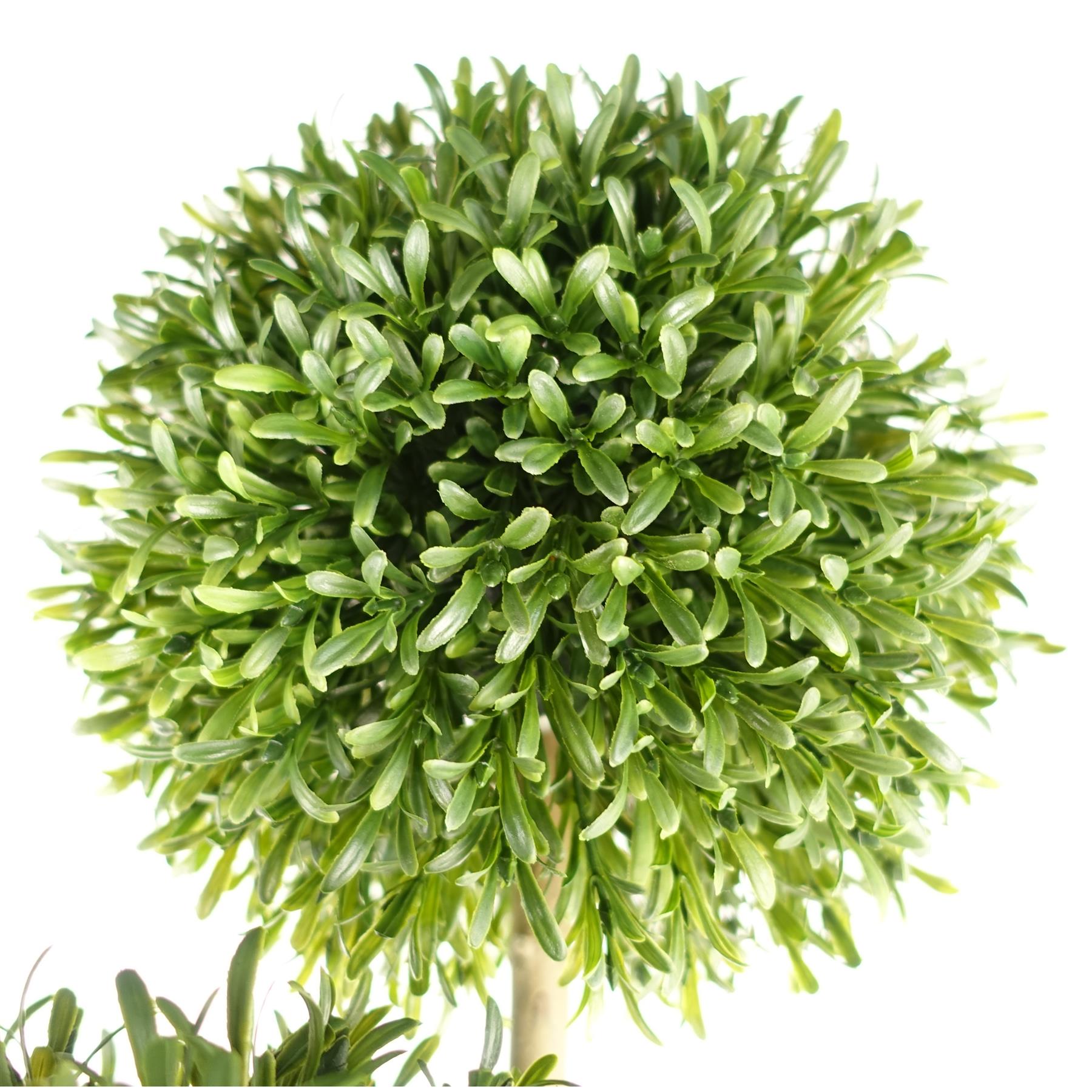 120cm Artificial UV Resistant Balls Topiary - Natural Trunk