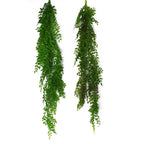 100cm Artificial Hanging String of Pearls Fern Plant Dark Green