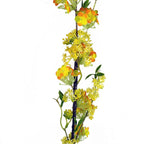 100cm Artificial Yellow Blossom Spray Stem