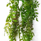 100cm Artificial Hanging String of Pearls Fern Plant Dark Green