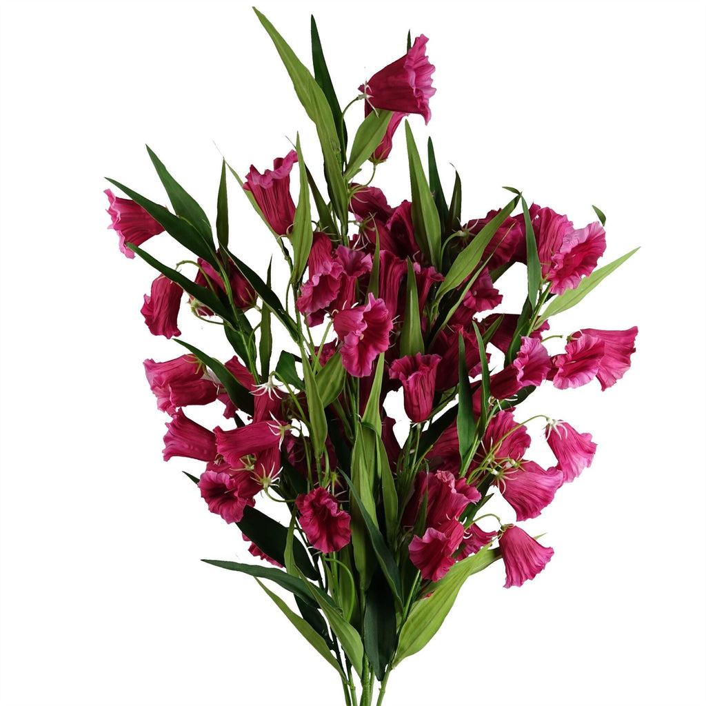 100cm Trumpet Artificial Flower Stem Fuchsia Pink