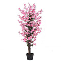 120cm Artificial Cherry Blossom Tree Potted Pink Silk Flowers