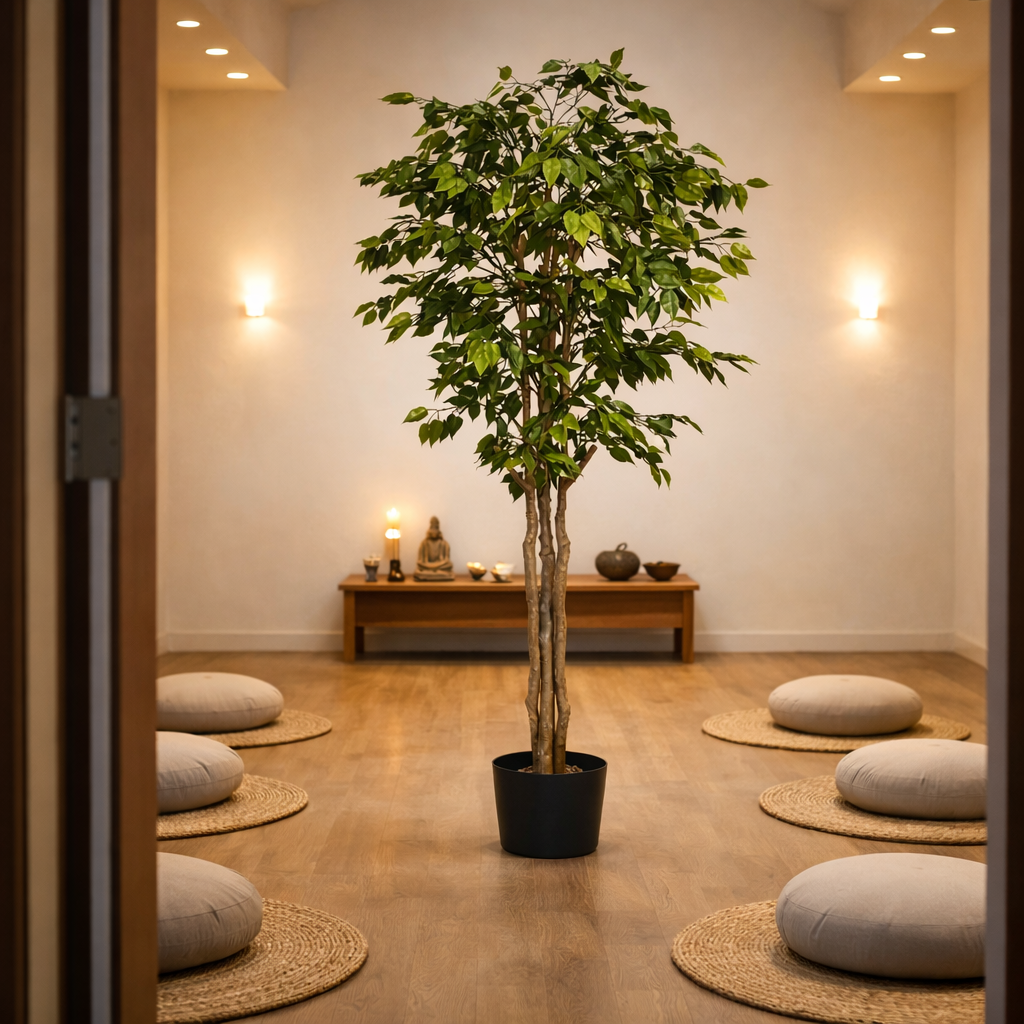 180cm Artificial Fire Retardant Deluxe Retusa Ficus Tree