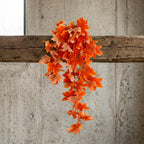 70cm Artificial Trailing Grape Ivy Plant Faux Hanging Foliage Orange
