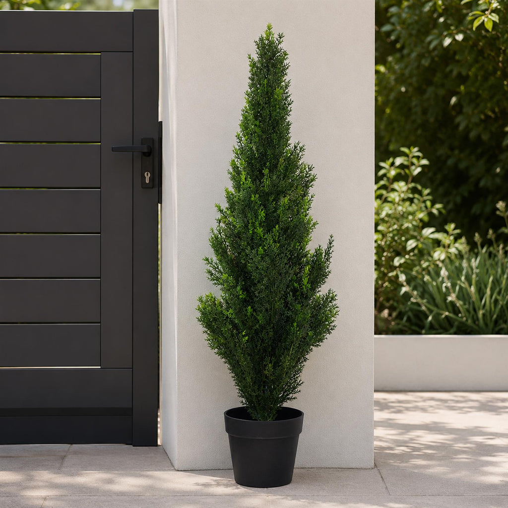90cm Artificial Outdoor Cedar Cypress Topiary UV Resistant
