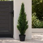 90cm Artificial Outdoor Cedar Cypress Topiary UV Resistant