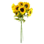 88cm Yellow Artificial Sunflower 3 heads