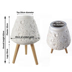 x 40cm Large Lunar White Planter 62cm