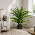 75cm Artificial Fire Retardant Plastic Boston Fern Plant