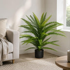 75cm Artificial Fire Retardant Plastic Boston Fern Plant