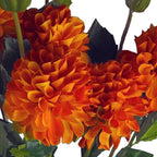 75cm Artificial Dahlia PomPom Flowers Orange
