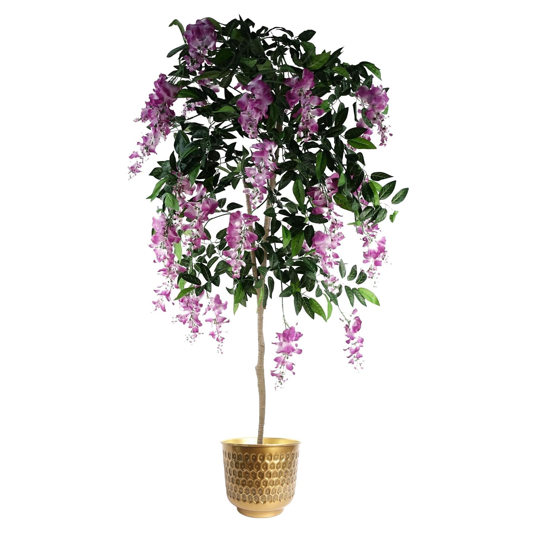 20cm Gold Honeycomb Planter
