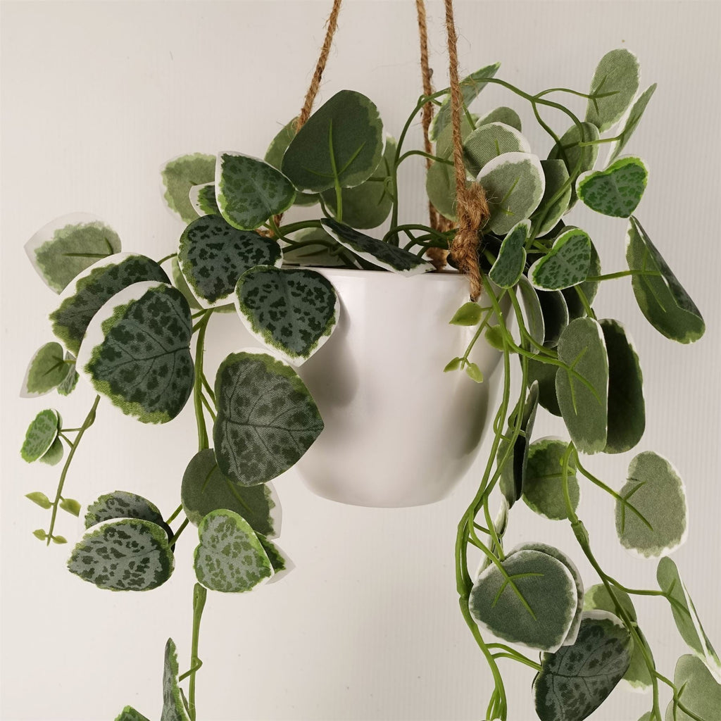 90cm Artificial Potted Hanging Trailing Green Plant String of Hearts
