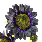 88cm Purple Artificial Sunflower 3 heads
