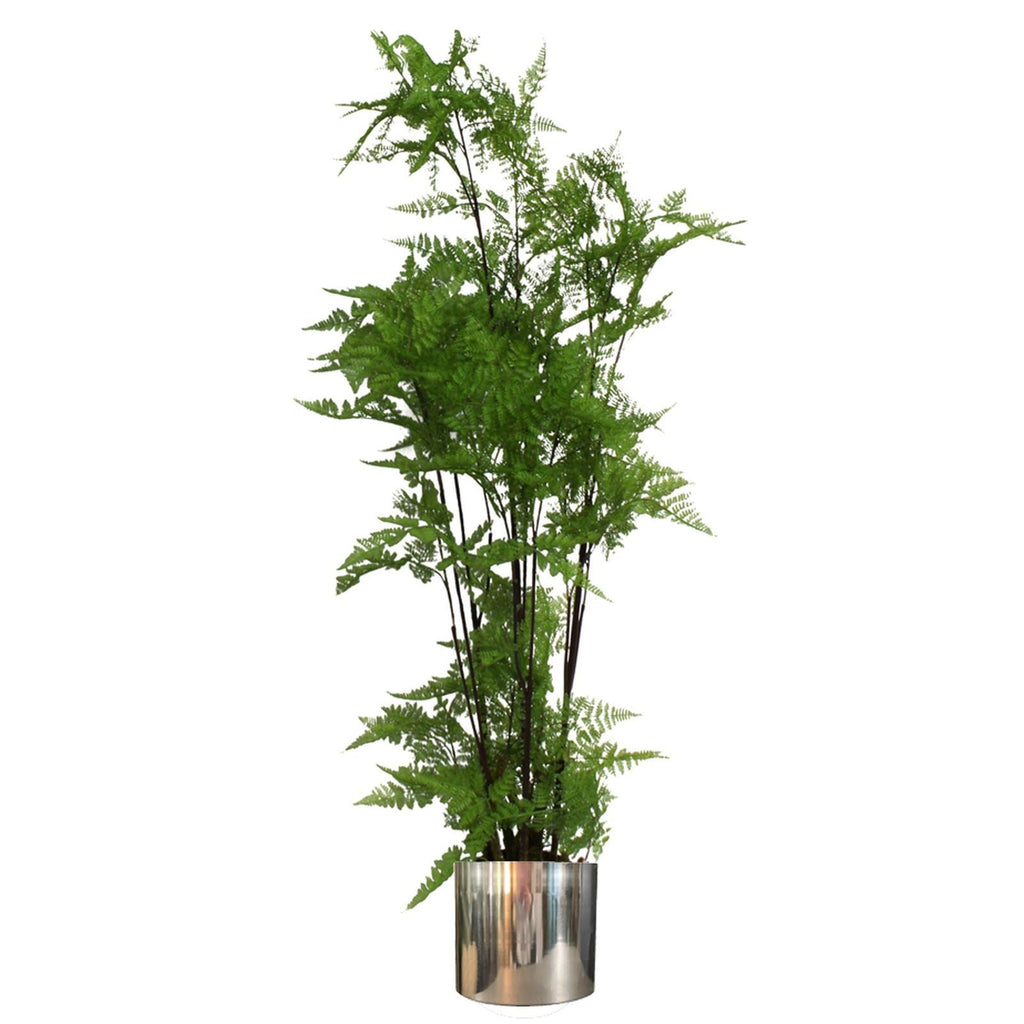 Leaf Planter Plant Pot with Polished Silver Finish 20 x 18cm
