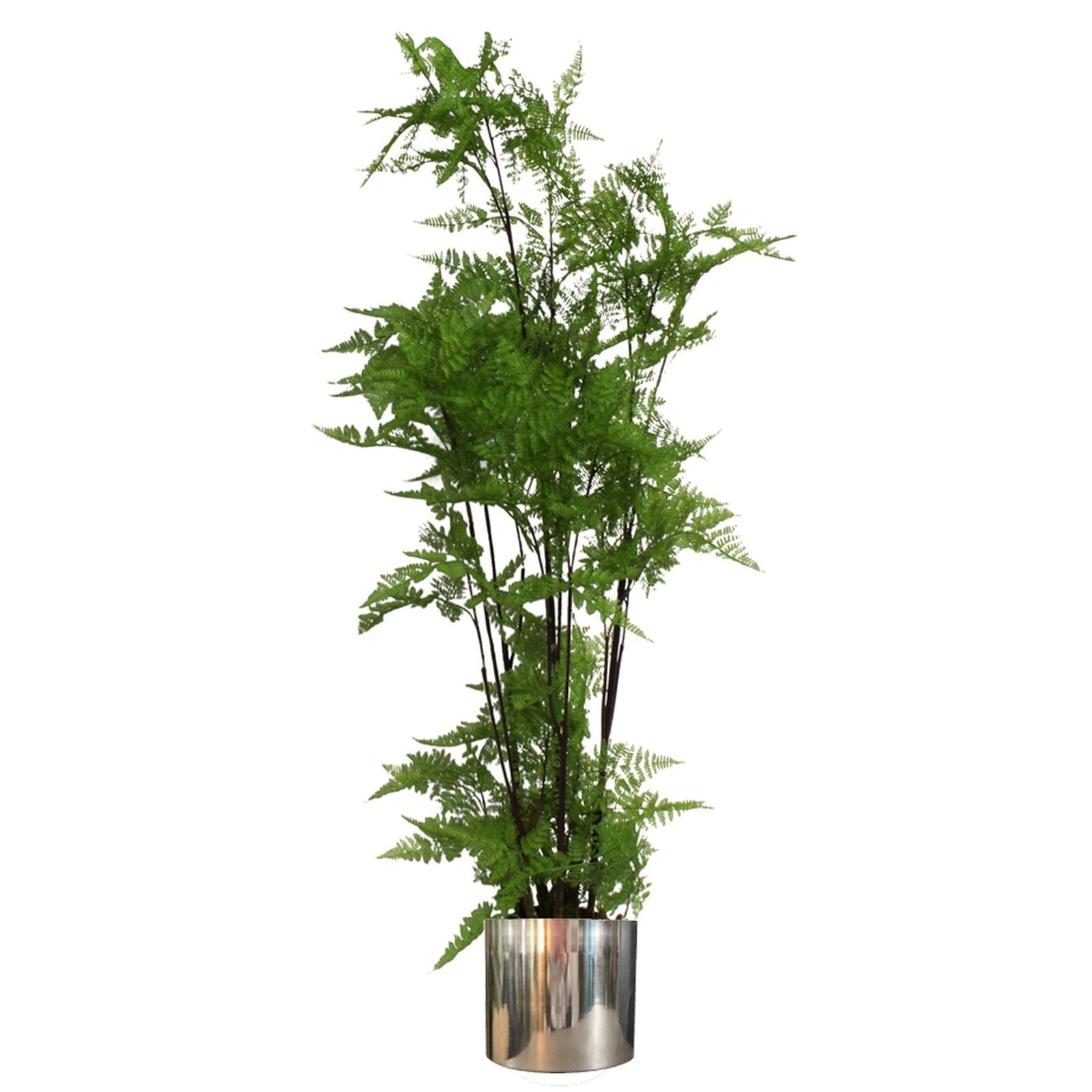 Leaf Planter Plant Pot with Polished Silver Finish 20 x 18cm