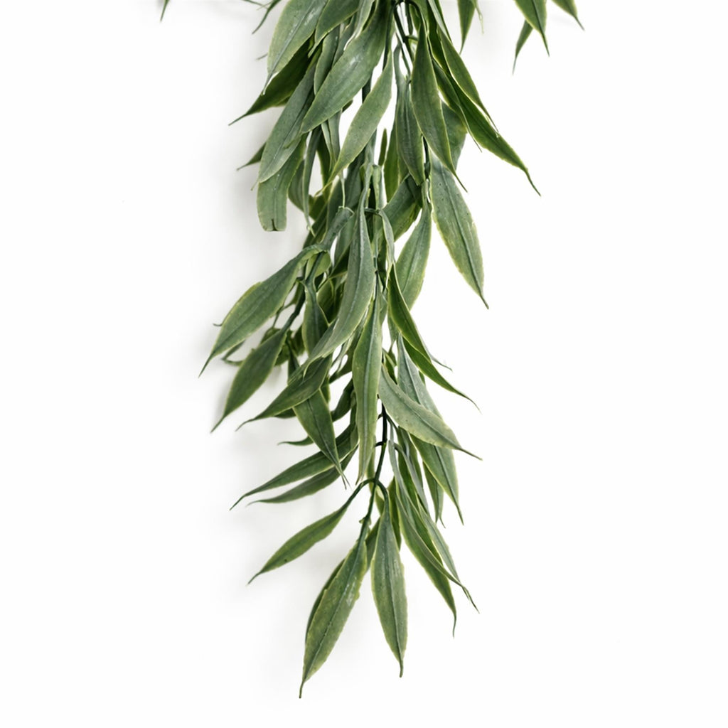 80cm Artificial Italian Ruscus Hanging Plant with Foliage Sage Green