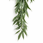 80cm Artificial Italian Ruscus Hanging Plant with Foliage Sage Green