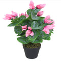 Artificial 38cm Cylamen Plant Pink