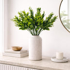32cm Artificial Green Foliage Spray Stem Faux Leafy Greenery