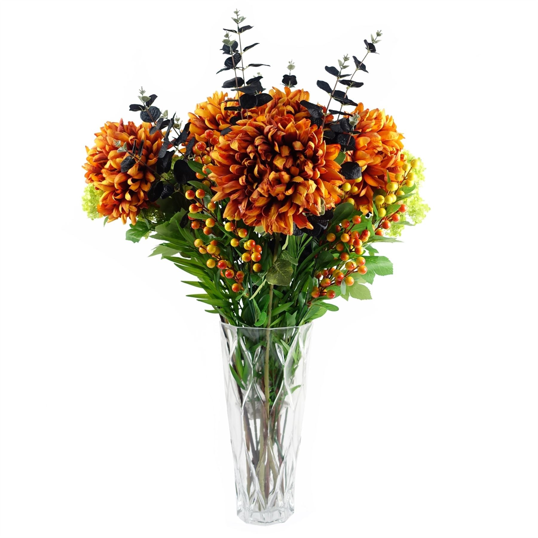 80cm Artificial Black Eucalyptus Foliage Stem