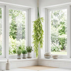 80cm Artificial Italian Ruscus Hanging Plant with Foliage Light Green