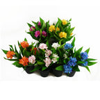 18cm Artificial Freesia Plant Light Pink Flowering