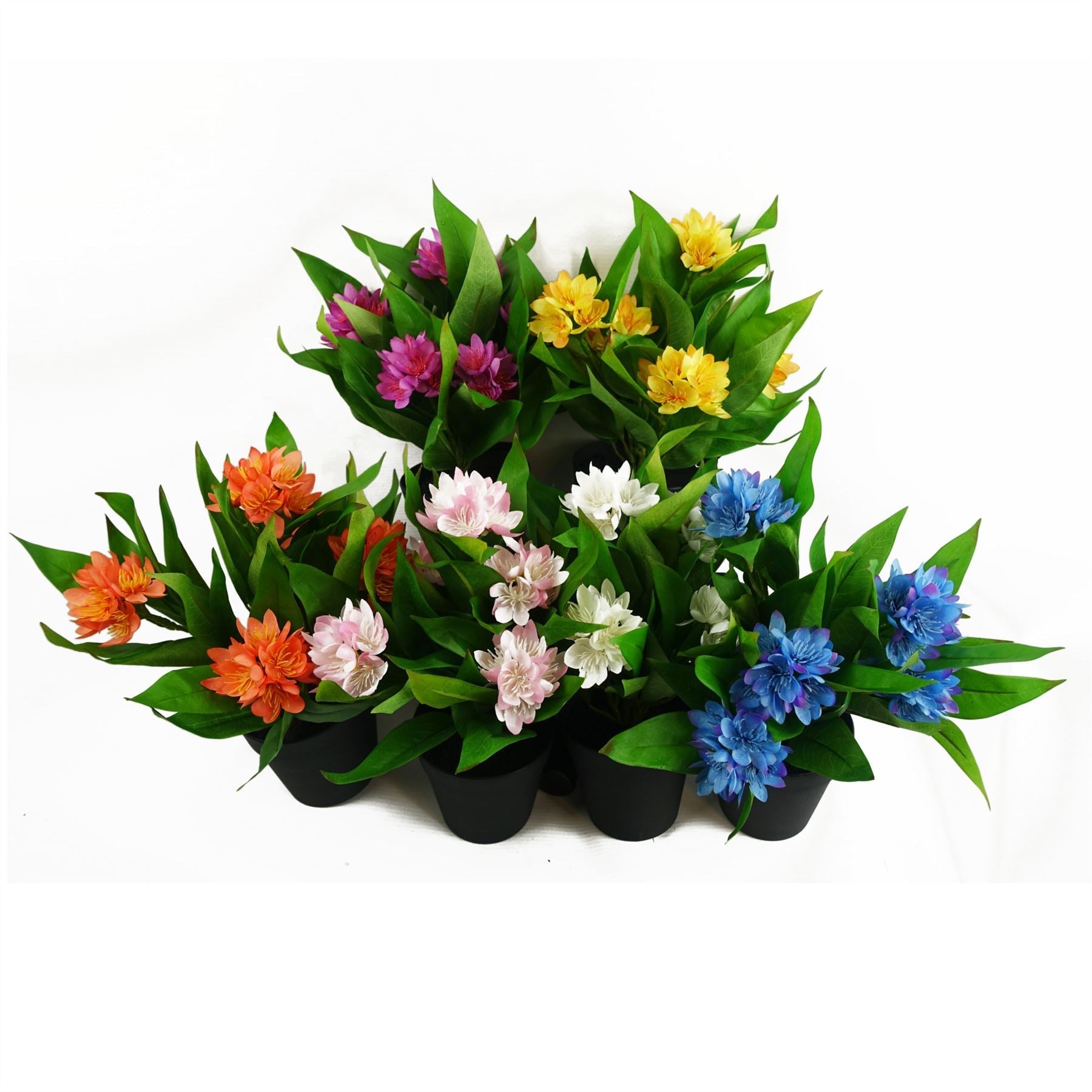 18cm Artificial Freesia Plant Light Pink Flowering