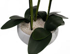 Artificial 60cm Orchid Pink Marble Effect Ceramic Planter
