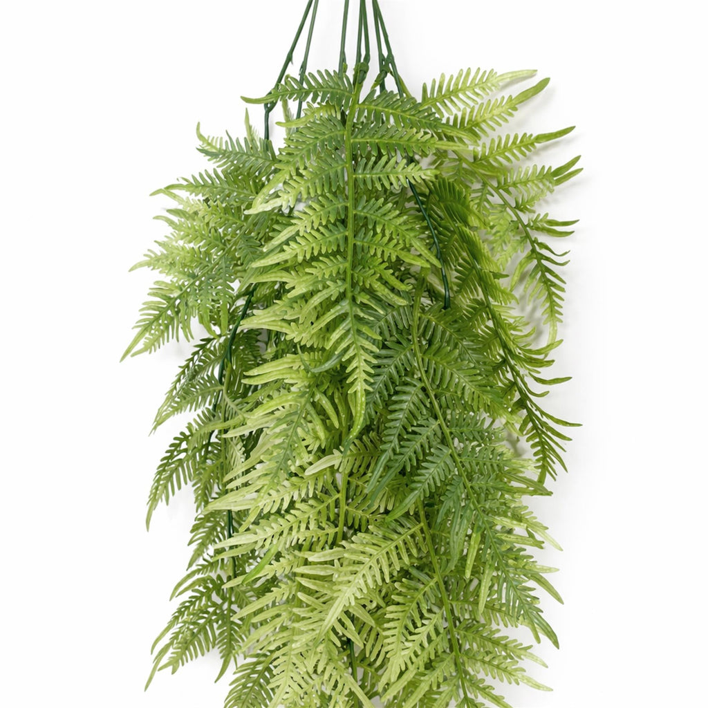 80cm Artificial Trailing Fern Plant Hanging Faux Greenery