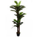 Artificial 150cm Large Palm Tree with Natural Trunk