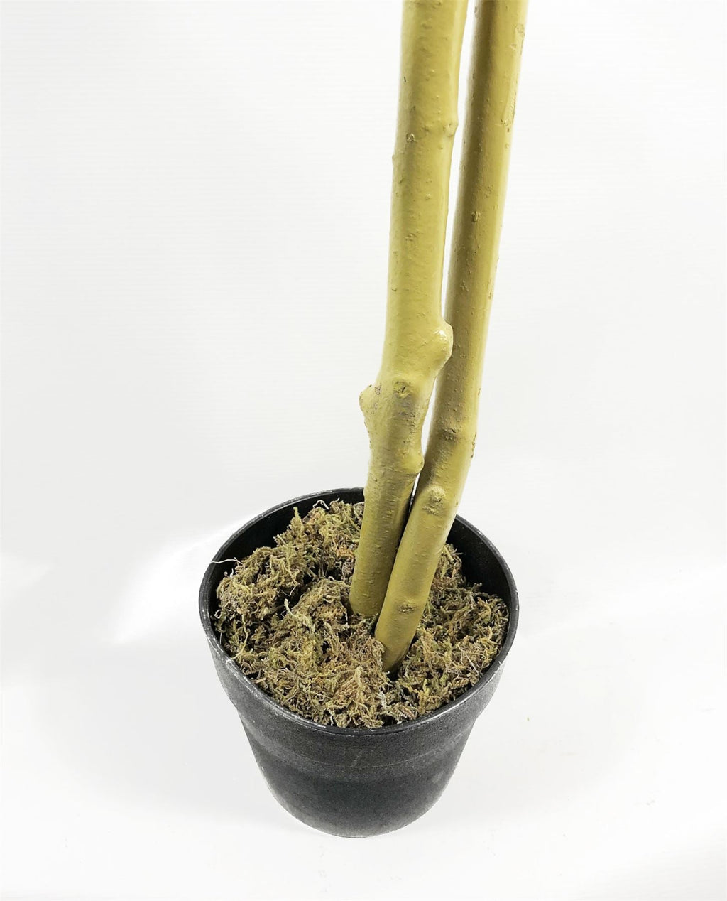120cm Artificial Dark Red Green Ficus Plant Gold Planter