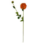 75cm Artificial Dahlia PomPom Flowers Orange