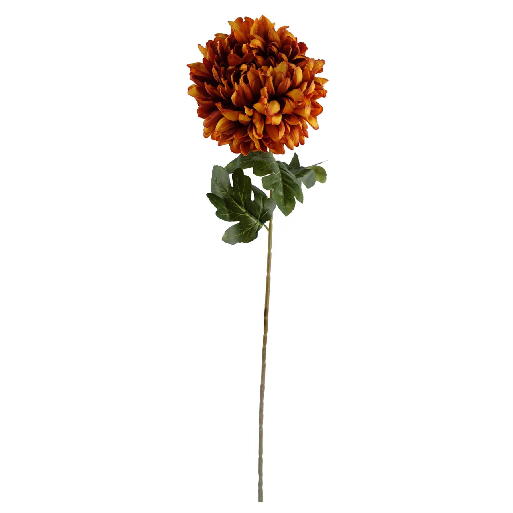 75cm Artificial Extra Large Reflex Chrysanthemum Orange