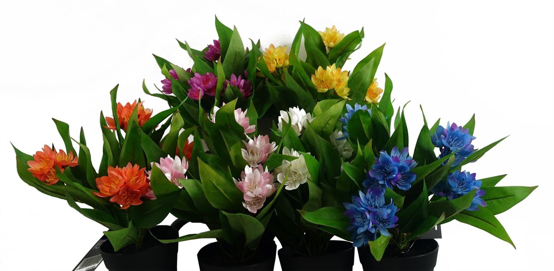 18cm Artificial Freesia Plant Yellow Flowering