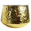 18cm Gold Swirl Planter