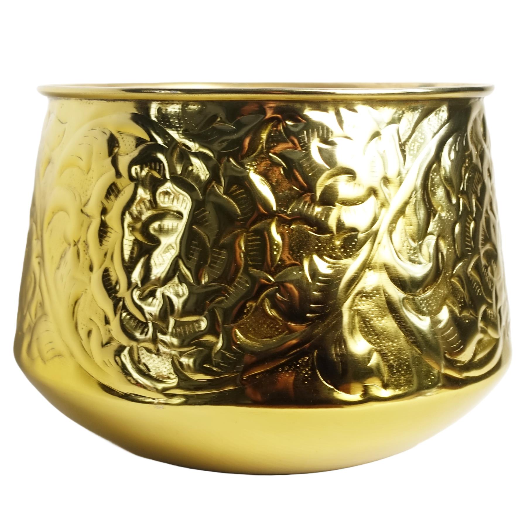 18cm Gold Swirl Planter