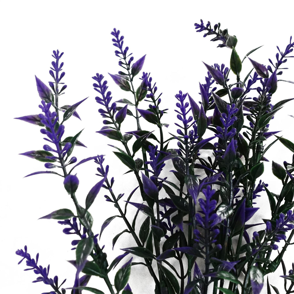 34cm Artificial Purple Heather Stem Plant