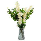 70cm Artificial Green Berry Spray