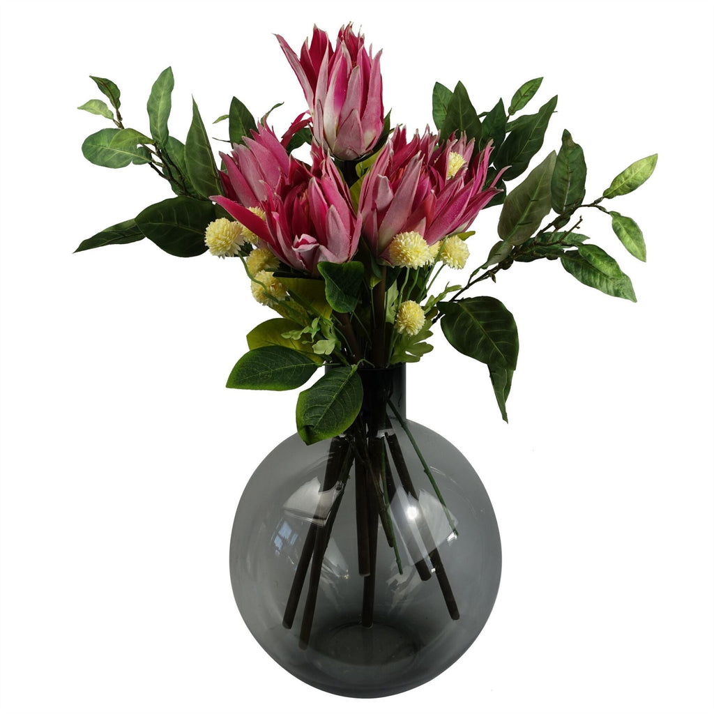 65cm Artificial Protea Sugarbush Flower Stem Pink