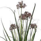95cm Artificial Grass Plant Potted with Flower Detail