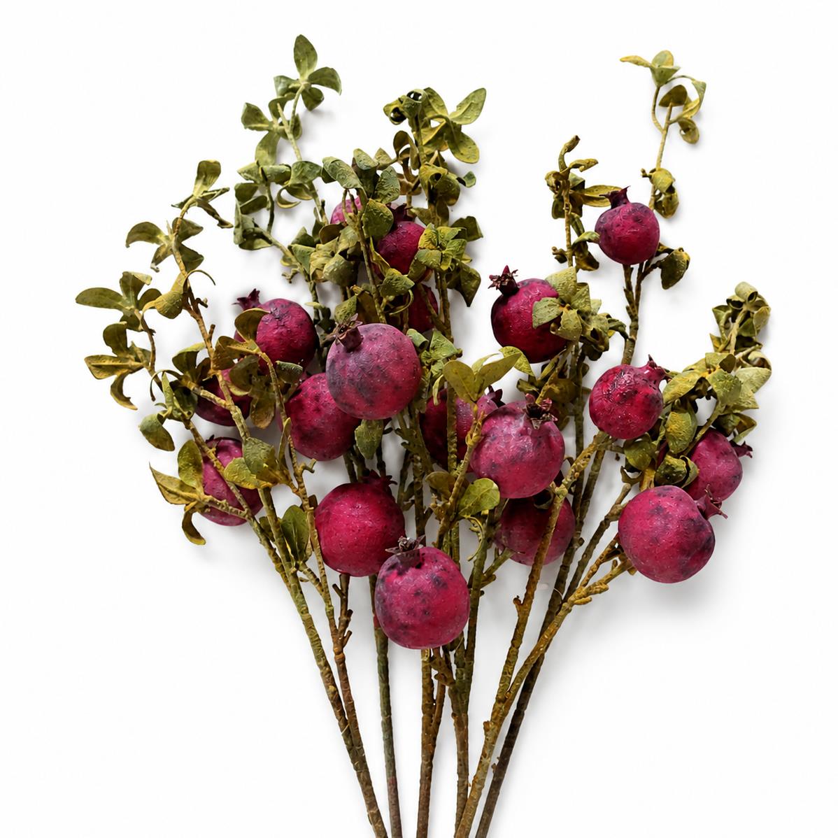 75cm Pomegranate Stem Artificial Purple