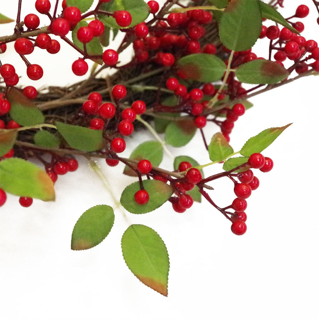 60cm Artificial Large Luxury Christmas Red Berry Floristry Wreath